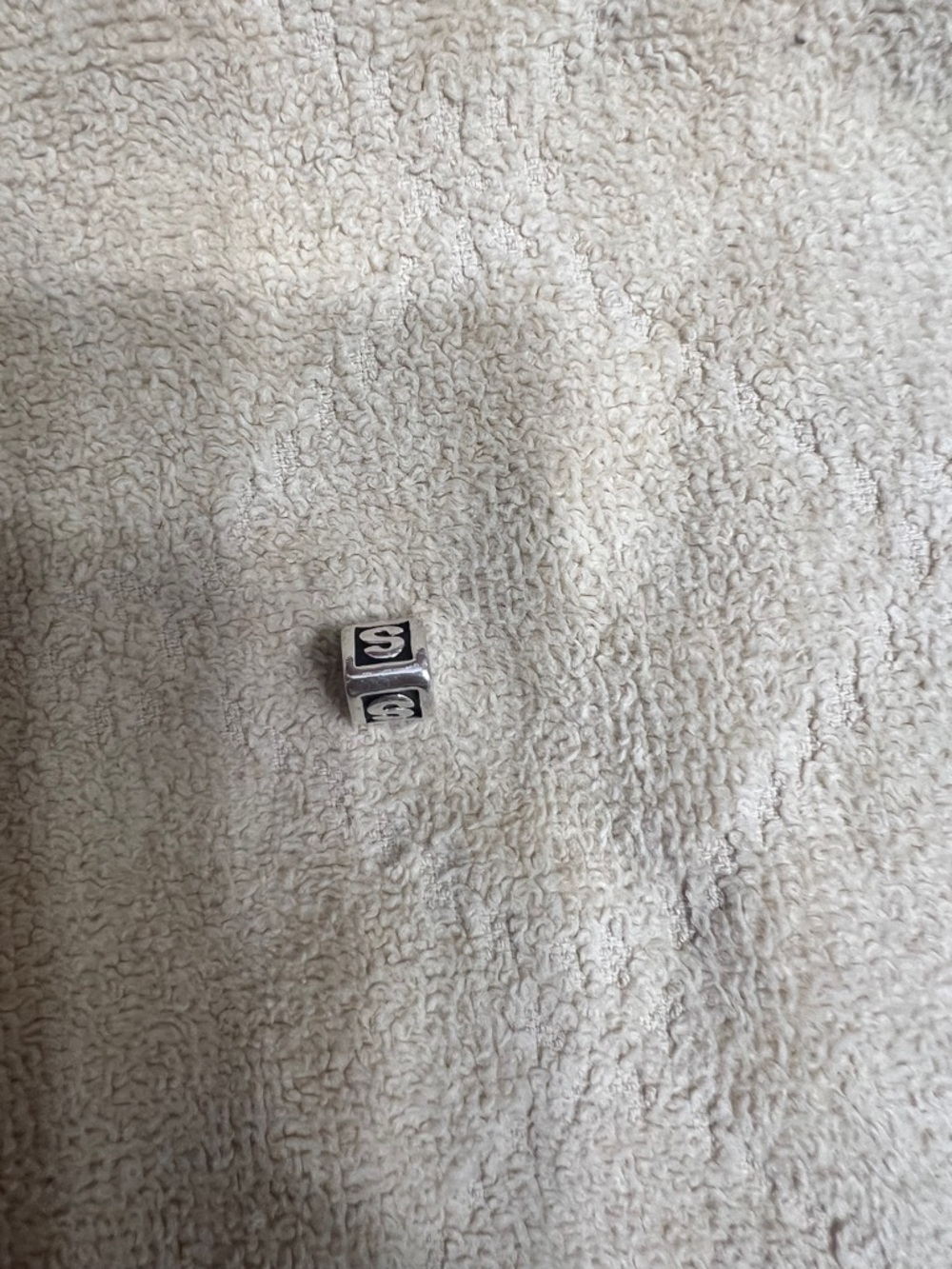 Pandora Silver 'S' Charm for bracelet or necklace. - Picture 2 of 3